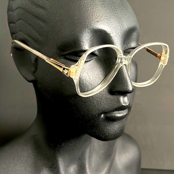 Jacques Fath Vintage Crystal Rhinestone Eyeglass Sunglass Frames - Picture 1 of 16